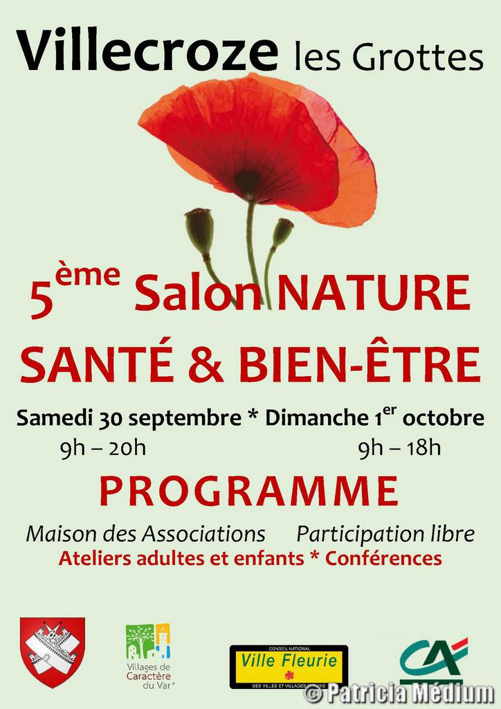 Conférence rencontre entre une médium et un magnétiseur Salon Santé Bien être Villecroze 