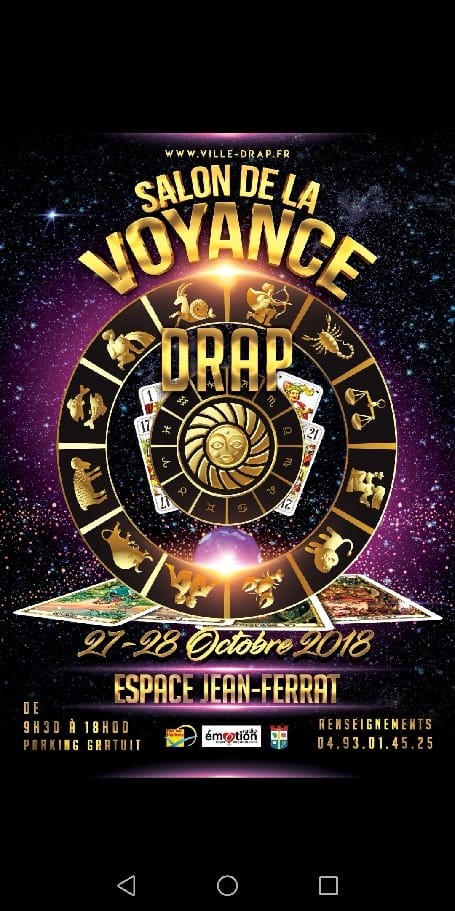 Salon de la voyance de Drap octobre 2018